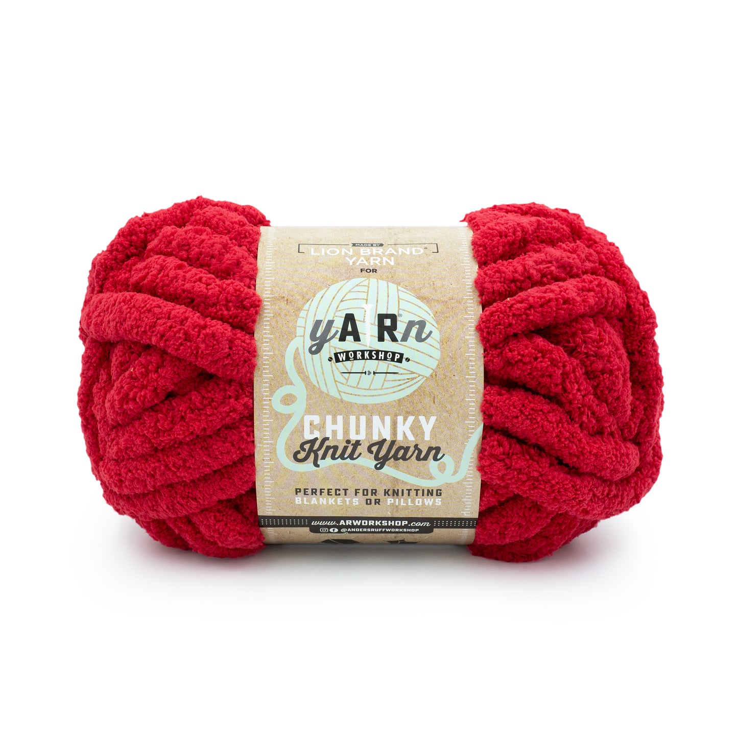 Crimson Chunky Knit Yarn