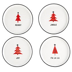 Tree Holiday Appetizer Plate