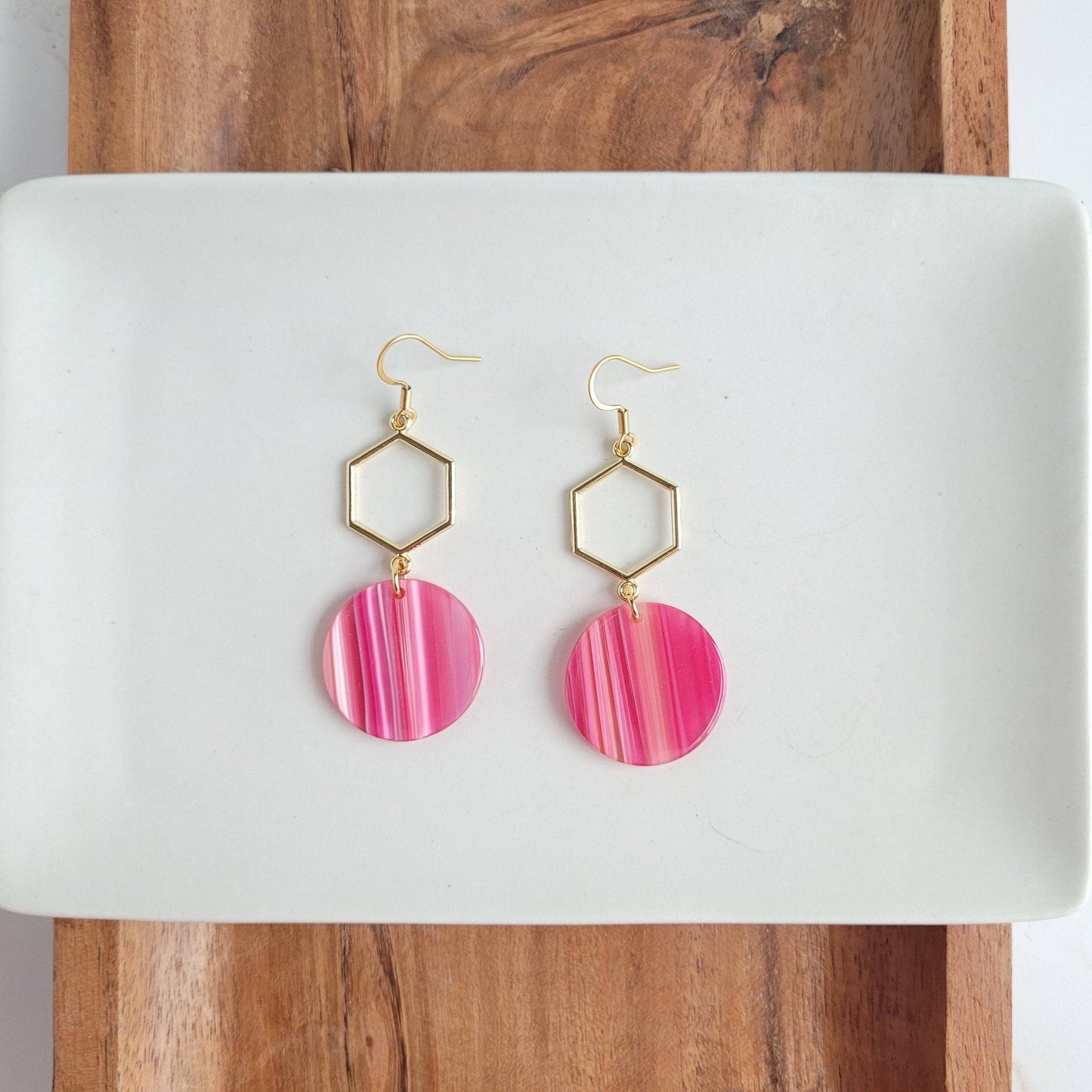 Layla Earrings - Rose Pink