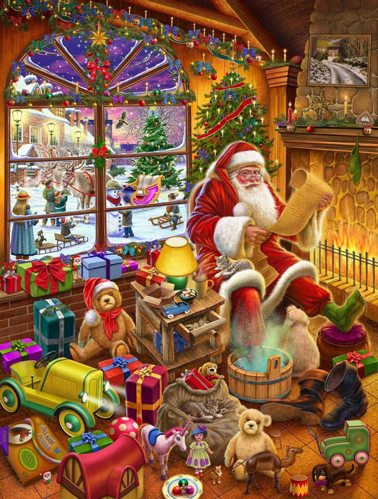Santa's Christmas List 1000 Piece Jigsaw Puzzle