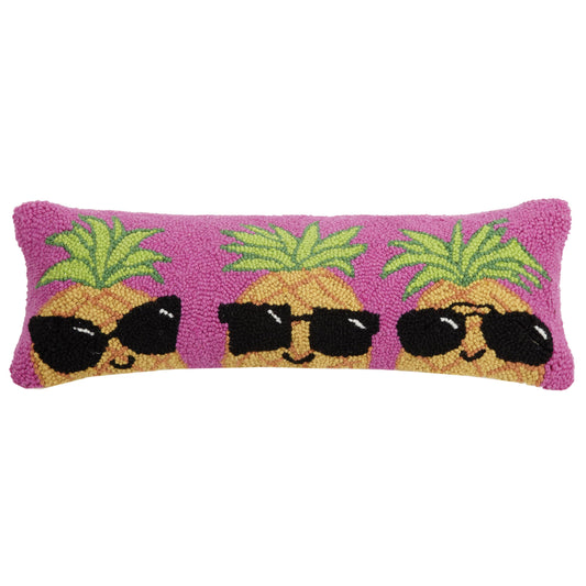 Pineapples With Shades Hook Pillow