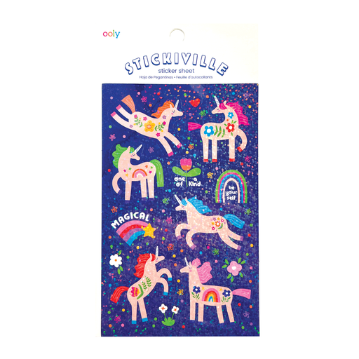 Stickiville Standard  - Magical Unicorns (Holographic Glitte