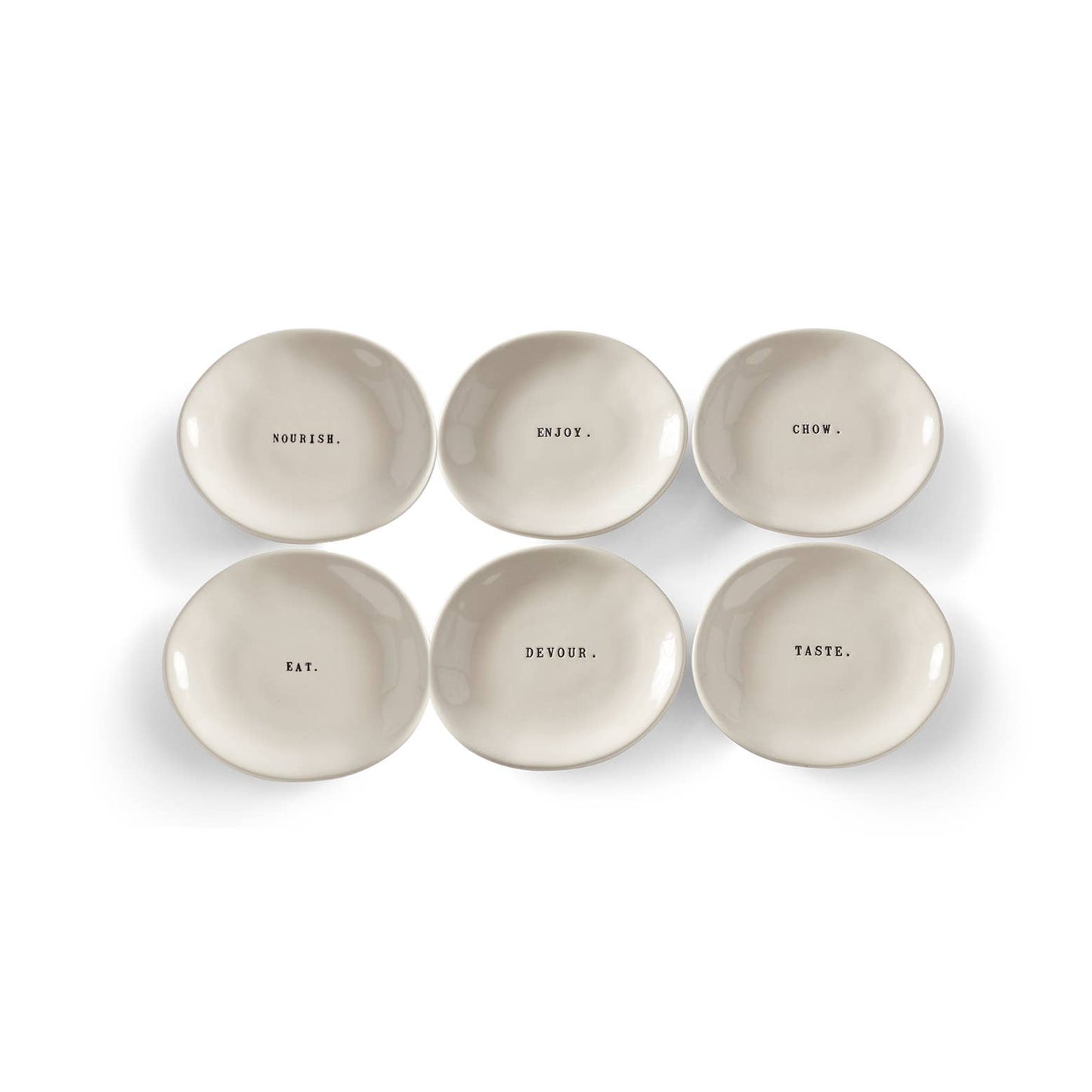 Rae Dunn Small Eating Dishes, Set of 6 (Min of 2)