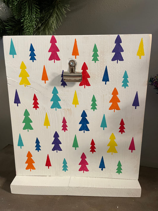 Merry and Bright Tree Standing Photo Frame
