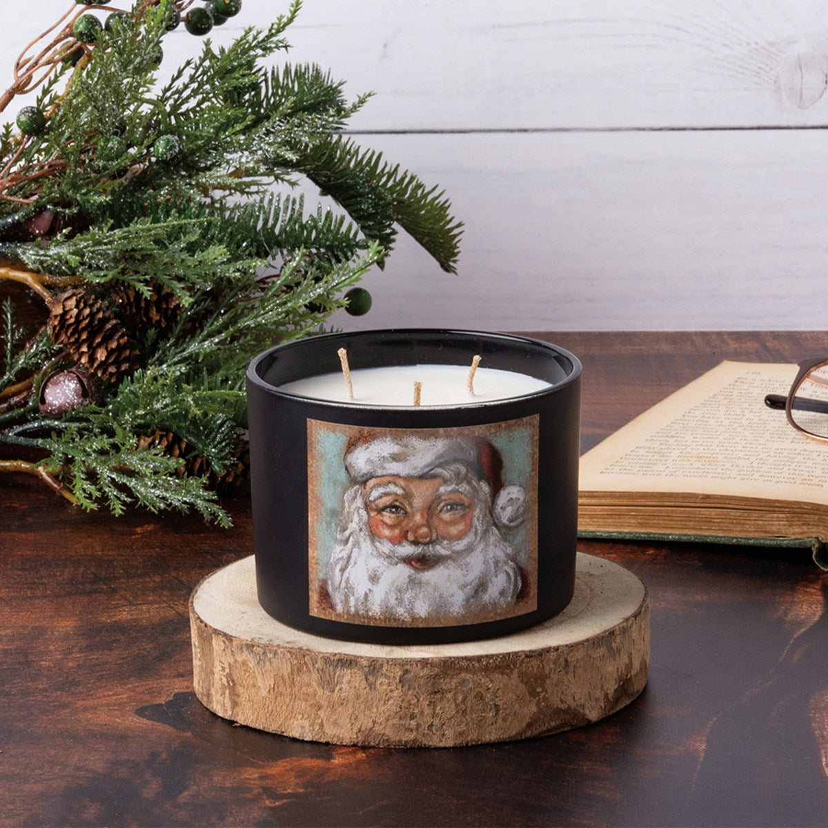 Santa Jar Candle