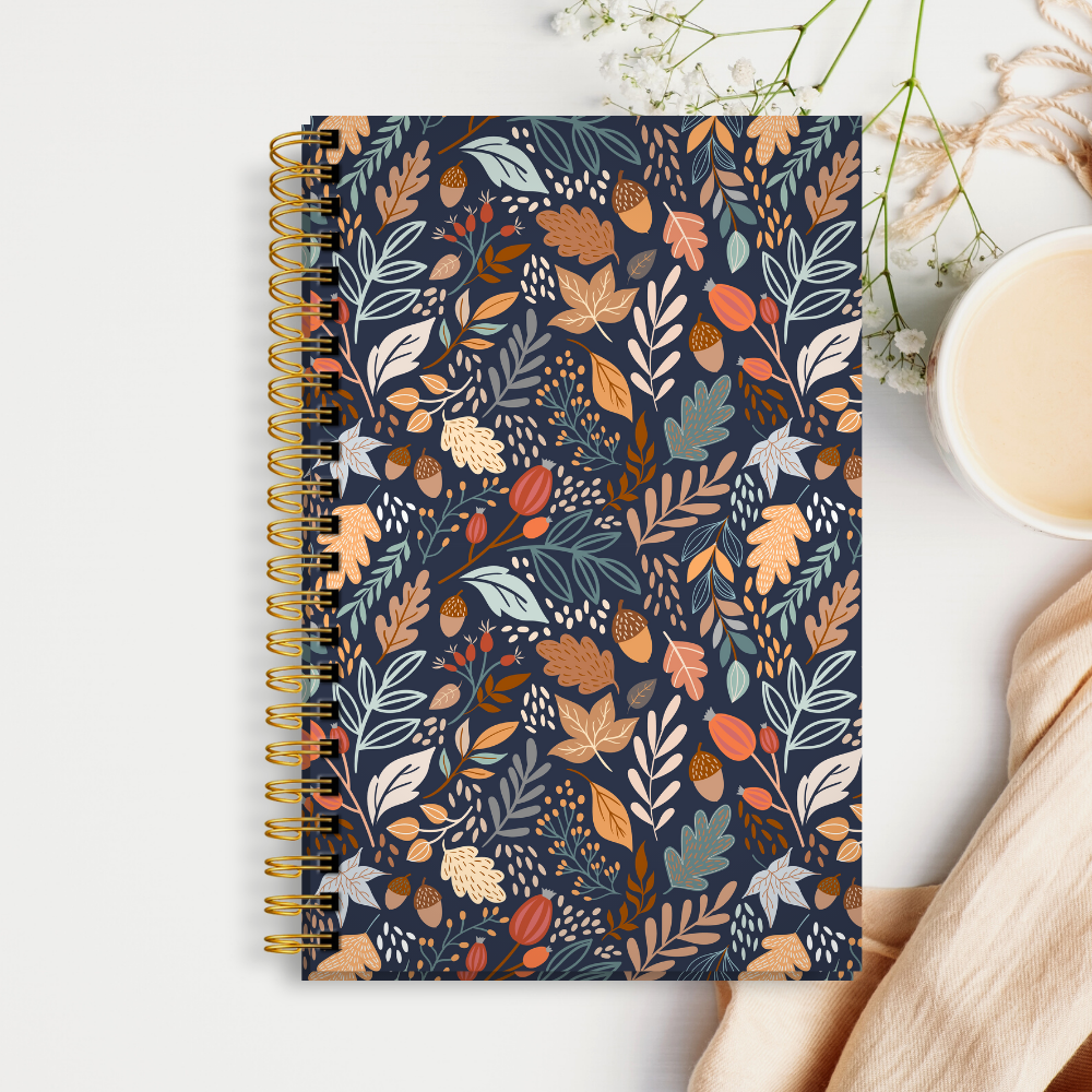 Lined Hardcover Colorful Autumn Journal